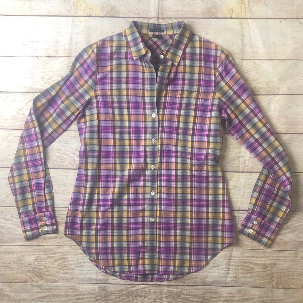 Theory Multicolor Plaid‎ Shirt